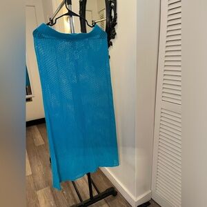 Blue colour see through skirt from Zara ,size large